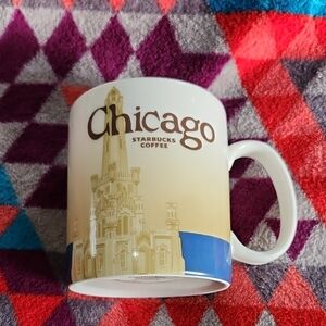 Starbucks Collectors Chicago Mug 2009- Cream and Blue